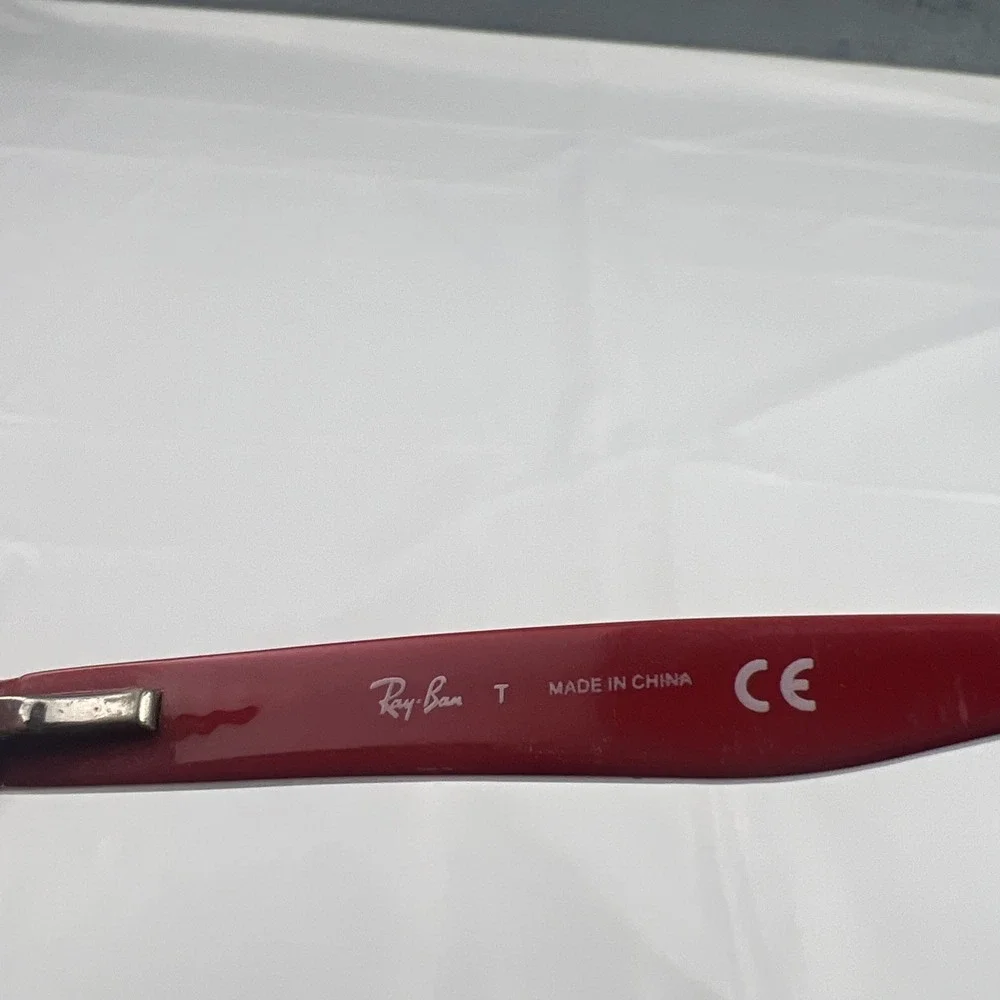 Ray Ban RB 1535 3573 Eyeglasses Red Logo Arms 48-16-130 Frames Only #5